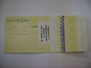 Biglietto intatto concerto 05/11/2005 Bologna