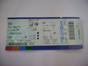 Biglietto intatto concerto 31/03/2005 MILANO