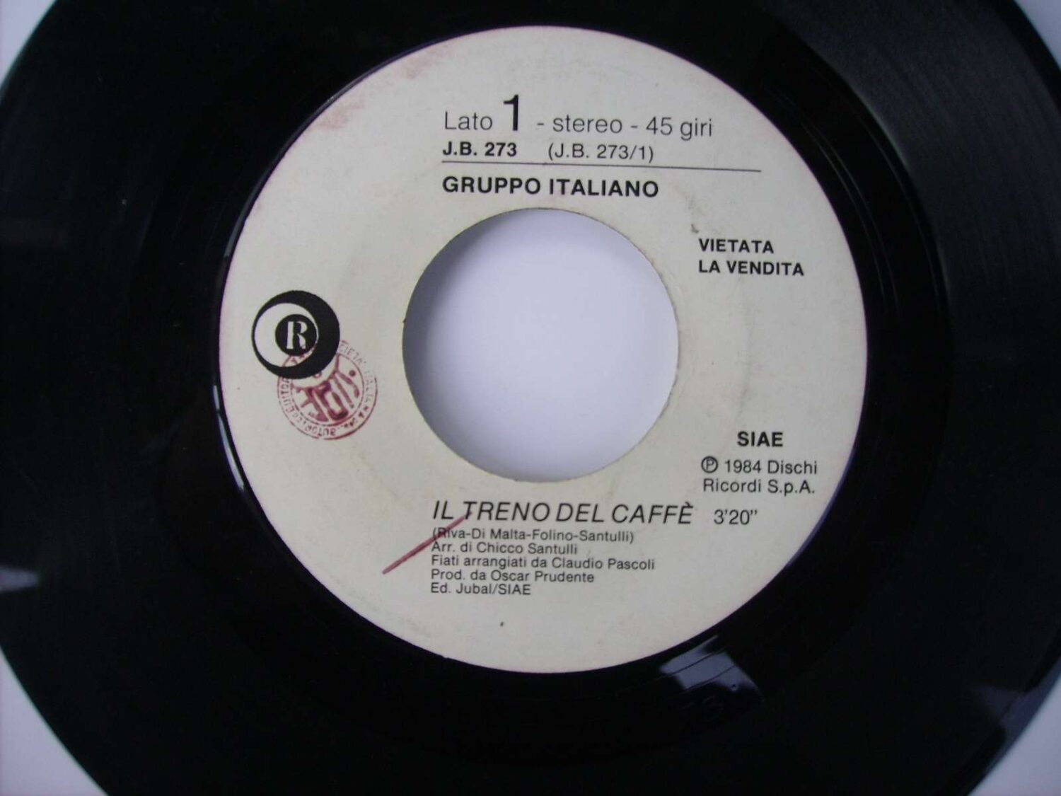 Il treno del caffe' / Two tribes (Juke box edition)