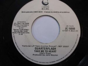 Take me to heart / Rock and roll is king (E.L.O.) (Juke box edition)