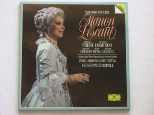 Manon Lescaut - Mirella Freni - Placido Domingo- Renato Bruson - Kurt Rydl - Robert Gambill, Chorus Of The Royal Opera House, Covent Garden,  Giuseppe Sinopoli - Philharmonia Orchestra (3LP)