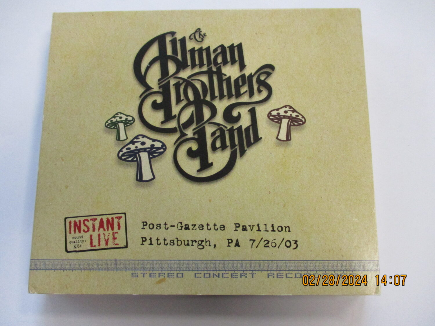 Post-Gazette Pavilion Pittsburgh, PA 7/26/03 (3CD)
